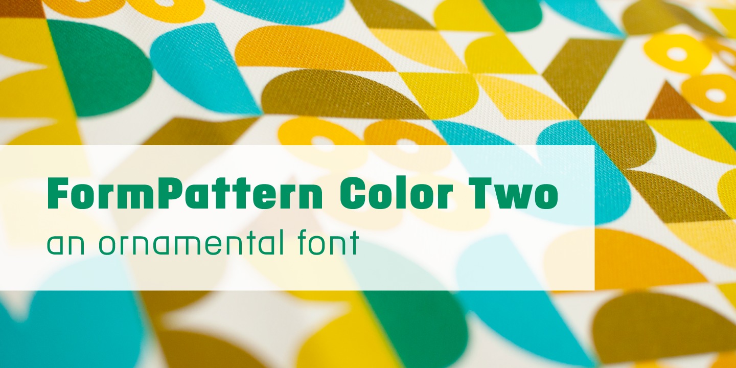 Przykładowa czcionka FormPattern Color Two #14